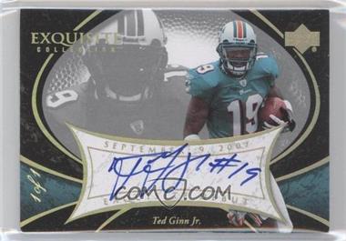 2007 Upper Deck Exquisite Collection - Exquisite Debut Signatures - Gold Spectrum #EDS-TG - Ted Ginn Jr. /1