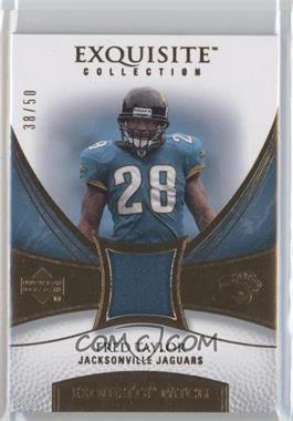 2007 Upper Deck Exquisite Collection - Exquisite Patch #EP-TA - Fred Taylor /50