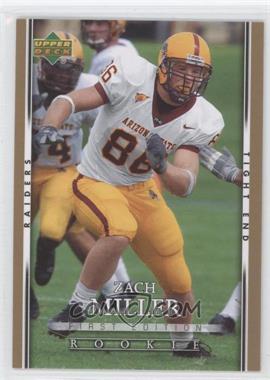 2007 Upper Deck First Edition - [Base] - Gold #165 - Zach Miller