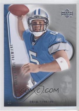 2007 Upper Deck NFL Players Rookie Premiere - Box Set [Base] #29 - Drew Stanton