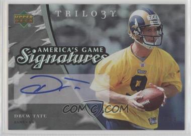 2007 Upper Deck Trilogy - America's Game Signatures #AG-DT - Drew Tate /199