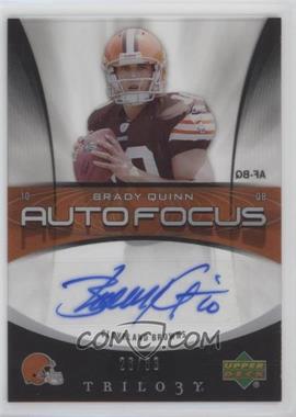 2007 Upper Deck Trilogy - Auto Focus #AF-BQ - Brady Quinn /33