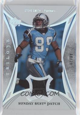 2007 Upper Deck Trilogy - Sunday's Best Jersey - Holo Silver Patch #SB-SS - Steve Smith /79