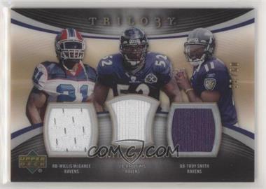 2007 Upper Deck Trilogy - TriloJersey #JJ-MLS - Ray Lewis, Troy Smith, Willis McGahee /33