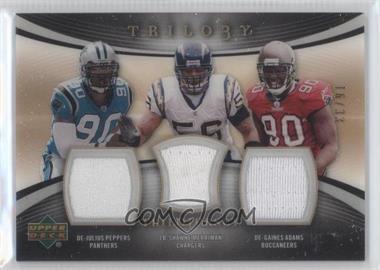 2007 Upper Deck Trilogy - TriloJersey #JJ-PMA - Shawne Merriman, Julius Peppers, Gaines Adams /33