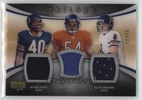 Gale Sayers, Brian Urlacher, Rex Grossman #/33