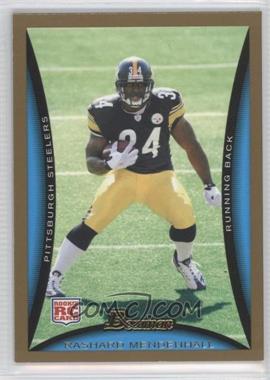 2008 Bowman - [Base] - Gold #181 - Rashard Mendenhall