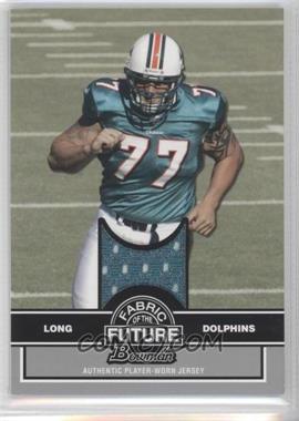 2008 Bowman - Fabric of the Future Relics #FF-JL - Jake Long