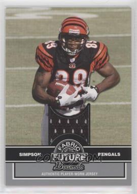 2008 Bowman - Fabric of the Future Relics #FF-JS - Jerome Simpson [Noted]
