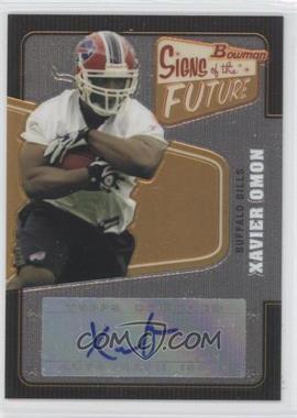 2008 Bowman - Signs of the Future - [Autographed] #SF-XO - Xavier Omon