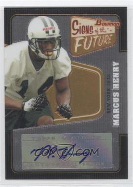 2008 Bowman - Signs of the Future #SF-MH - Marcus Henry