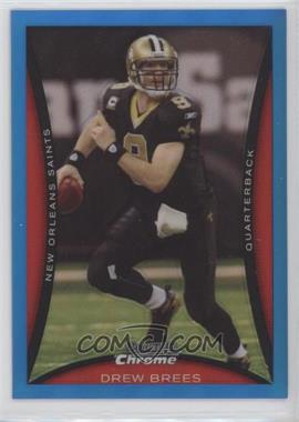 2008 Bowman Chrome - [Base] - Blue Refractor #BC111 - Drew Brees /150