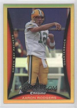 2008 Bowman Chrome - [Base] - Gold Refractor #BC135 - Aaron Rodgers /50