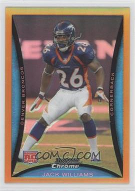 2008 Bowman Chrome - [Base] - Gold Refractor #BC27 - Jack Williams /50