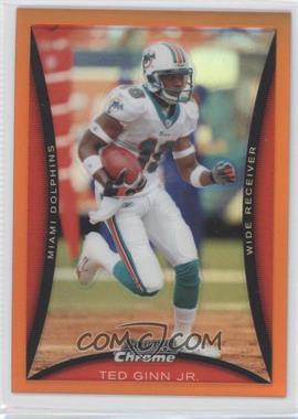 2008 Bowman Chrome - [Base] - Orange Refractor #BC198 - Ted Ginn /25