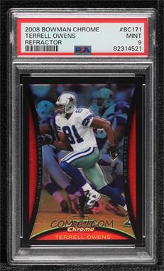 2008 Bowman Chrome - [Base] - Refractor #BC171 - Terrell Owens [PSA 9 MINT]