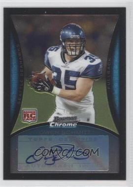 2008 Bowman Chrome - [Base] - Rookie Autographs #BC106 - Owen Schmitt