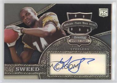 2008 Bowman Sterling - [Base] - Autographed Relics Black Refractor #170 - Limas Sweed /50