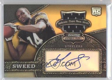 2008 Bowman Sterling - [Base] - Autographed Relics Gold Refractor #170 - Limas Sweed /100