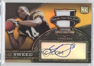2008 Bowman Sterling - [Base] - Autographed Relics Gold Refractor #170 - Limas Sweed /100