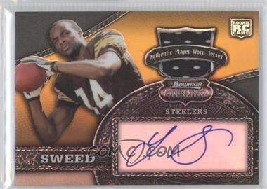 2008 Bowman Sterling - [Base] - Autographed Relics Gold Refractor #170 - Limas Sweed /100