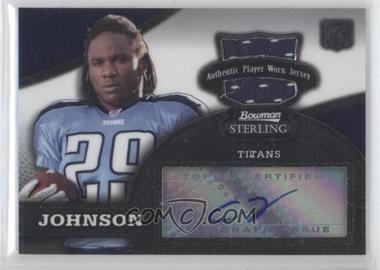 2008 Bowman Sterling - [Base] - Autographed Relics #156 - Chris Johnson