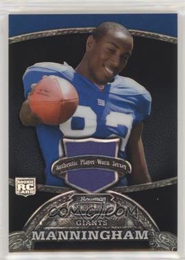 2008 Bowman Sterling - [Base] - Black Refractor #174 - Mario Manningham /50