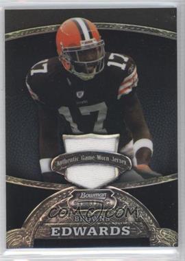 2008 Bowman Sterling - [Base] - Black Refractor #79 - Braylon Edwards /50