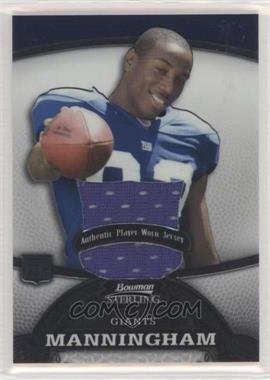 2008 Bowman Sterling - [Base] - Large Swatch #174 - Mario Manningham /309 [Noted]