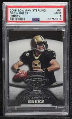 2008 Bowman Sterling - [Base] #51 - Drew Brees /389 [PSA 9 MINT]