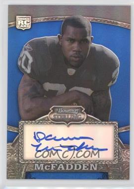 2008 Bowman Sterling - Redemption Blue Refractor Rookies - Autographs #BA3 - Darren McFadden