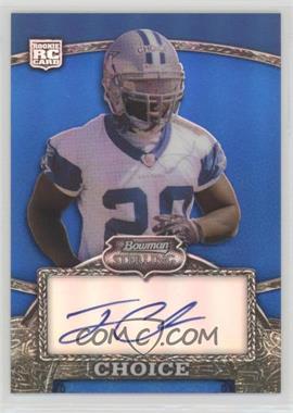 2008 Bowman Sterling - Redemption Blue Refractor Rookies - Autographs #BA4 - Tashard Choice