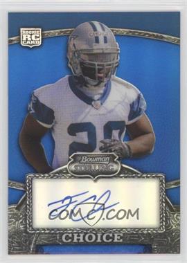 2008 Bowman Sterling - Redemption Blue Refractor Rookies - Autographs #BA4 - Tashard Choice