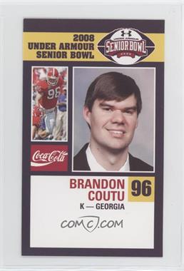 2008 Coca-Cola Under Armour Senior Bowl - [Base] #_BRCO.2 - Brandon Coutu