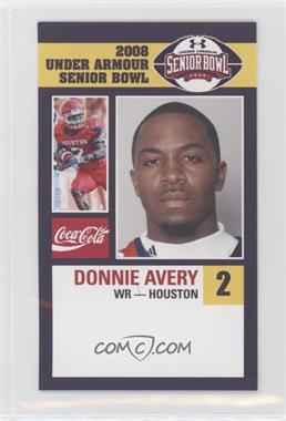 2008 Coca-Cola Under Armour Senior Bowl - [Base] #_DOAV - Donnie Avery