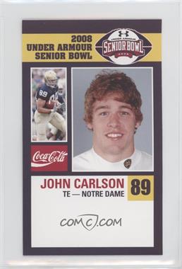 2008 Coca-Cola Under Armour Senior Bowl - [Base] #_JOCA - John Carlson