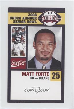 2008 Coca-Cola Under Armour Senior Bowl - [Base] #_MAFO - Matt Forte