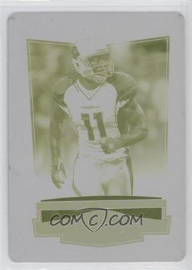 2008 Donruss Classics - [Base] - Printing Plate Yellow #2 - Larry Fitzgerald /1