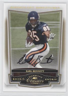 2008 Donruss Classics - [Base] - Significant Signatures Gold #196 - Earl Bennett /125