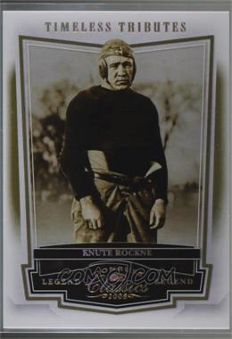 2008 Donruss Classics - [Base] - Timeless Tributes Gold #102 - Legend - Knute Rockne /50 [Noted]