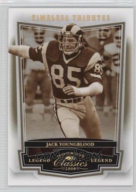 2008 Donruss Classics - [Base] - Timeless Tributes Gold #134 - Legend - Jack Youngblood /50 [Noted]