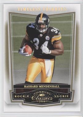 2008 Donruss Classics - [Base] - Timeless Tributes Gold #177 - Rashard Mendenhall /50