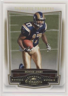 2008 Donruss Classics - [Base] - Timeless Tributes Gold #187 - Donnie Avery /50