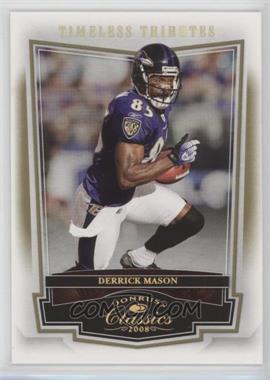 2008 Donruss Classics - [Base] - Timeless Tributes Gold #9 - Derrick Mason /50