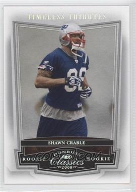 2008 Donruss Classics - [Base] - Timeless Tributes Silver #161 - Shawn Crable /100