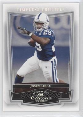 2008 Donruss Classics - [Base] - Timeless Tributes Silver #44 - Joseph Addai /100