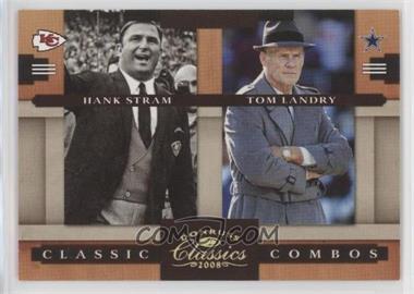 2008 Donruss Classics - Classic Combos - Gold #CC-14 - Hank Stram, Tom Landry /100