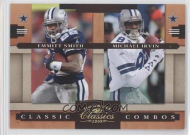 2008 Donruss Classics - Classic Combos - Gold #CC-4 - Emmitt Smith, Michael Irvin /100