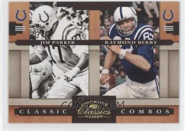 2008 Donruss Classics - Classic Combos - Gold #CC-7 - Jim Parker, Raymond Berry /100