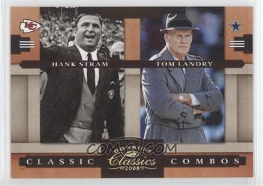 2008 Donruss Classics - Classic Combos - Silver #CC-14 - Hank Stram, Tom Landry /250